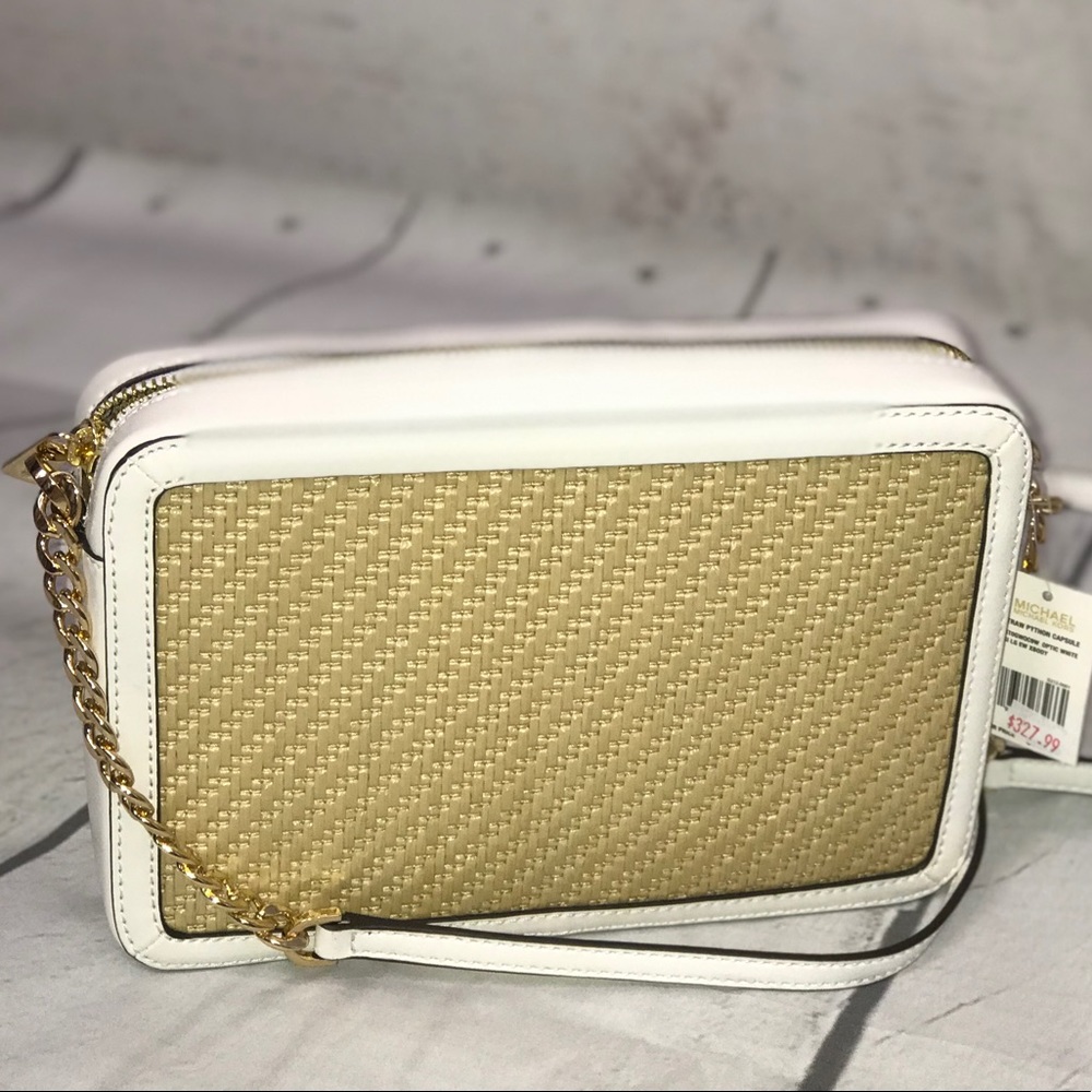 Michael Kors Straw Python Capsule Crossbody - Picture 6 of 7